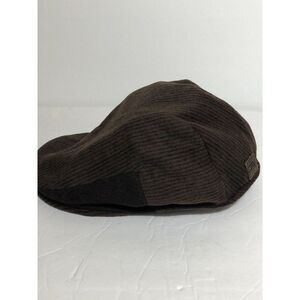 Dorfman Pacific Scala Classic Wool Blend Newsboy Cap Hat Mens Large Pinstripe